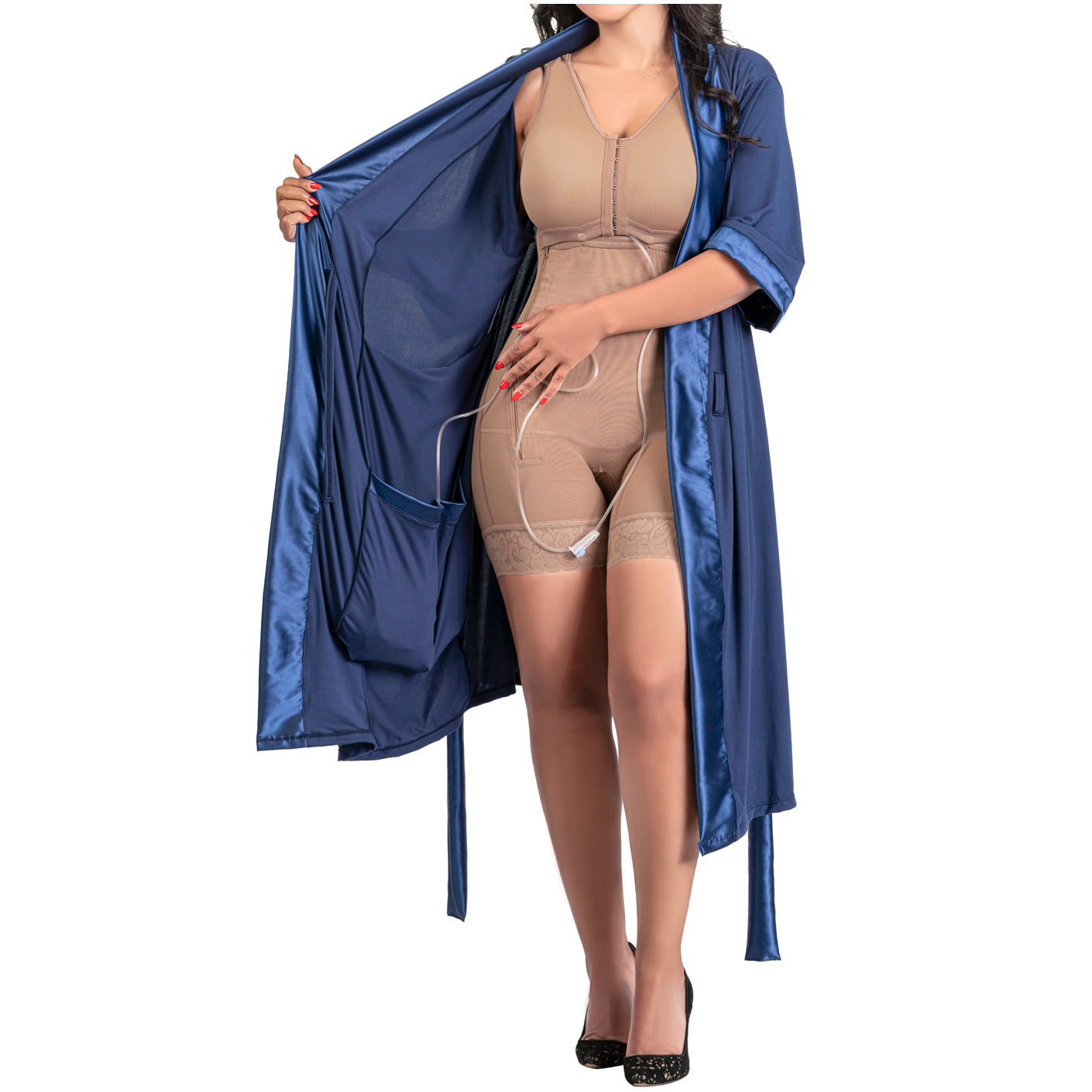 Be Shapy | Postsurgical Stage 2 Women Faja with Mastectomy Pajamas Post Op Set