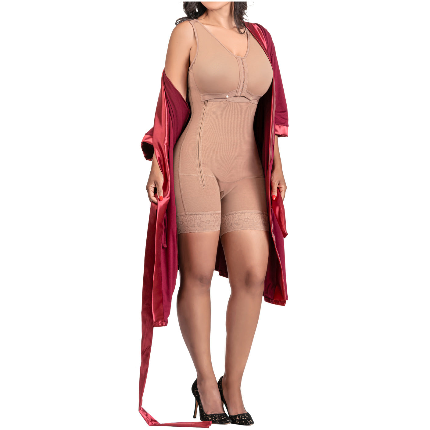 Be Shapy | Postsurgical Stage 2 Women Faja with Mastectomy Pajamas Post Op Set