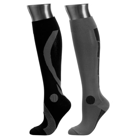 Be Shapy | Knee High Sports Compression Athletic Unisex Socks | Medias Deportivas Largas