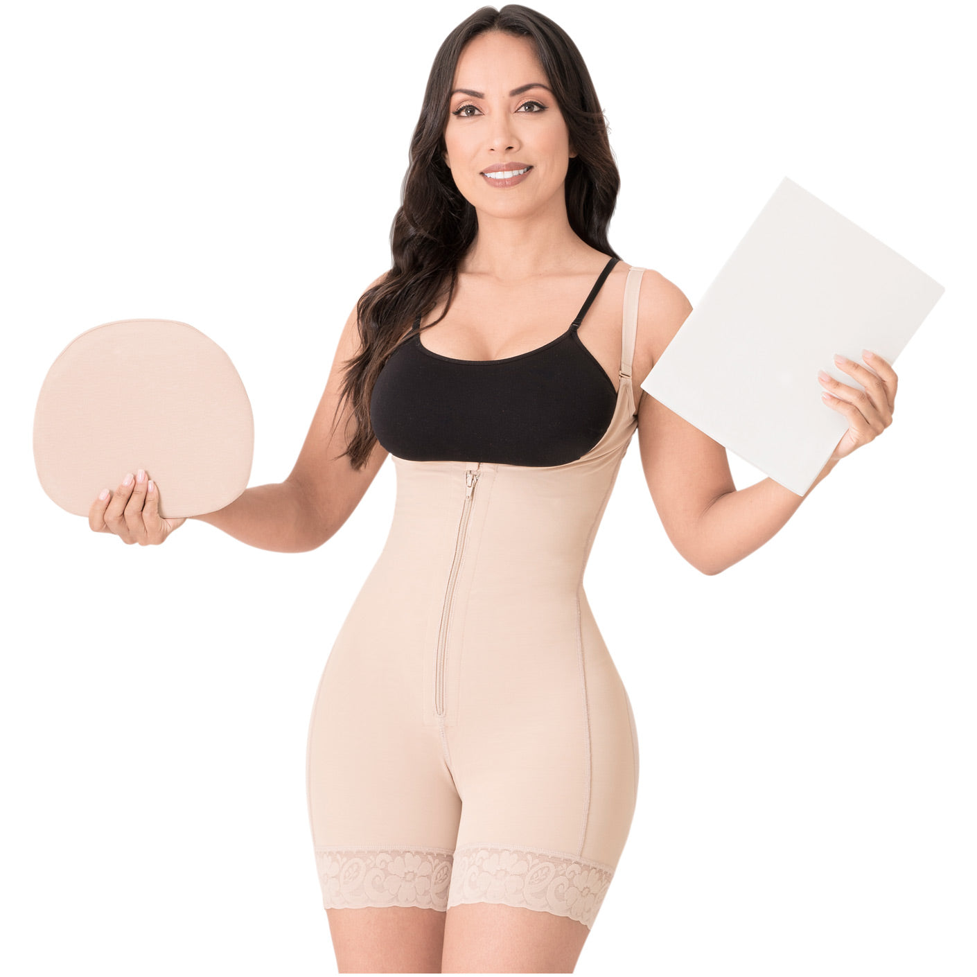 Be Shapy | Diane & Geordi 2396 Colombian Body Shaper + Ab Board Liposuction + Abdominal Lipo Foams