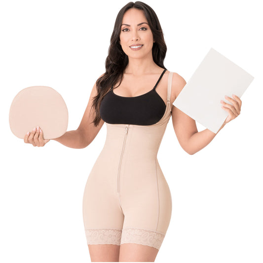 Be Shapy | Diane & Geordi 2396 Colombian Body Shaper + Ab Board Liposuction + Abdominal Lipo Foams