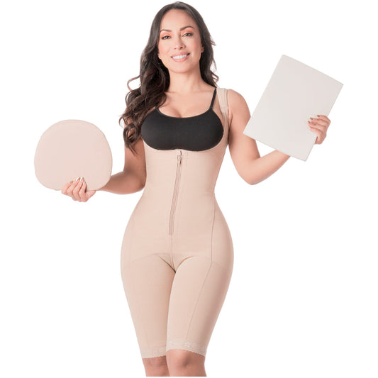 Be Shapy | Diane & Geordi 2397 Colombian Fajas Body Shaper + Ab Board Liposuction + Abdominal Lipo Foams