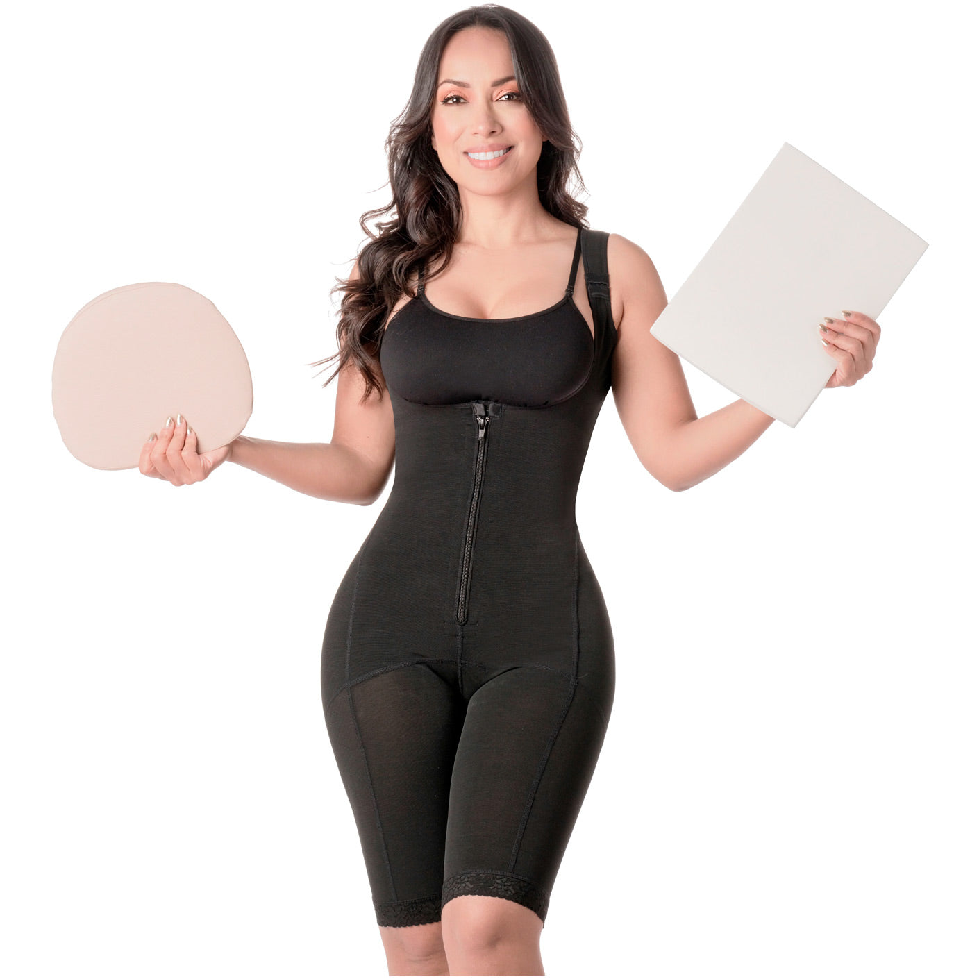 Be Shapy | Diane & Geordi 2397 Colombian Fajas Body Shaper + Ab Board Liposuction + Abdominal Lipo Foams