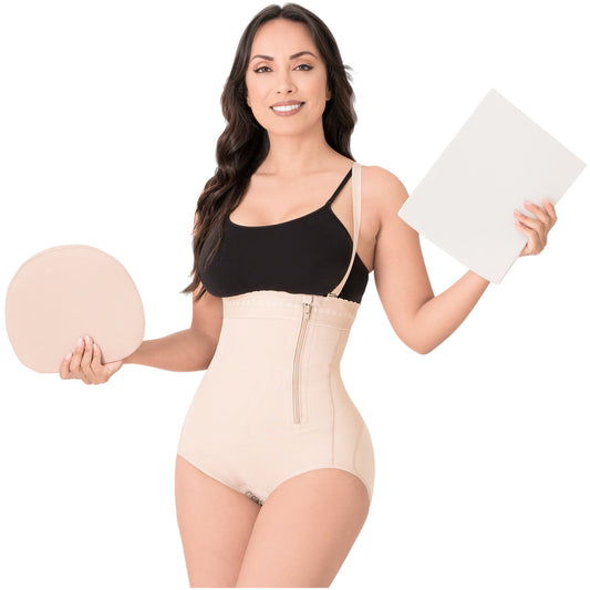 Be Shapy | Diane & Geordi 2405 Colombian Fajas Body Shaper + Ab Board After Tummy Tuck + Abdominal Lipo Foams
