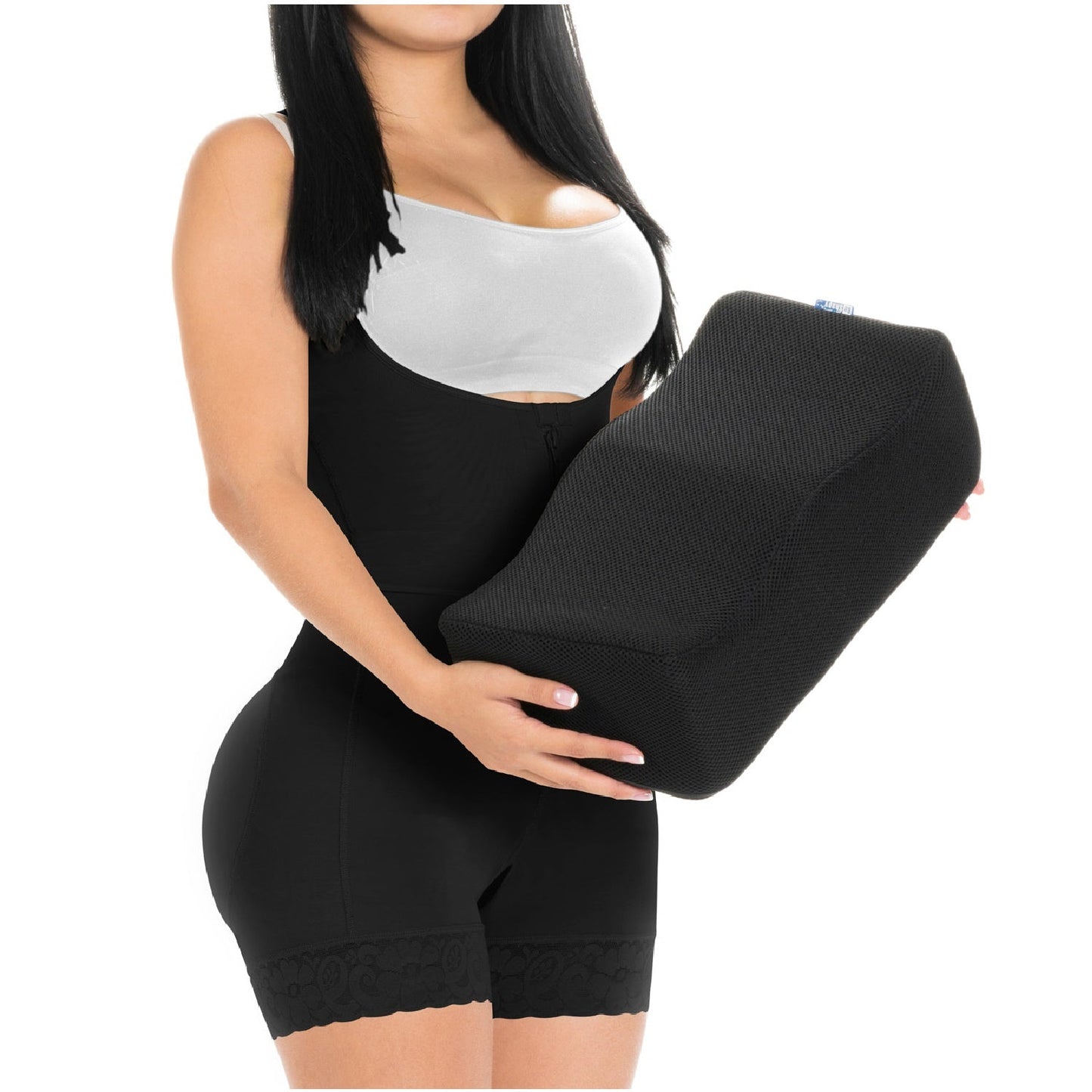 Be Shapy | Diane & Geordi 2396 Womens Post Surgery Shapewear + BBL Recovery Pillow Bundle