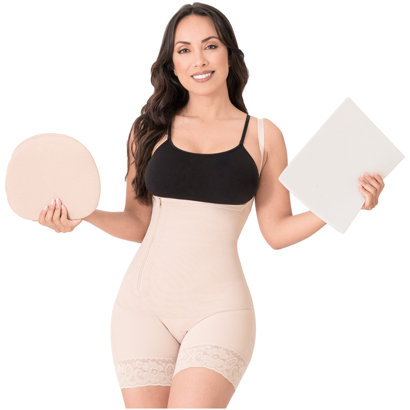 Be Shapy | Laty Rose 21111 Colombian Fajas + Post Lipo Ab Board + Abdominal Lipo Foams  | Powernet Shapewear