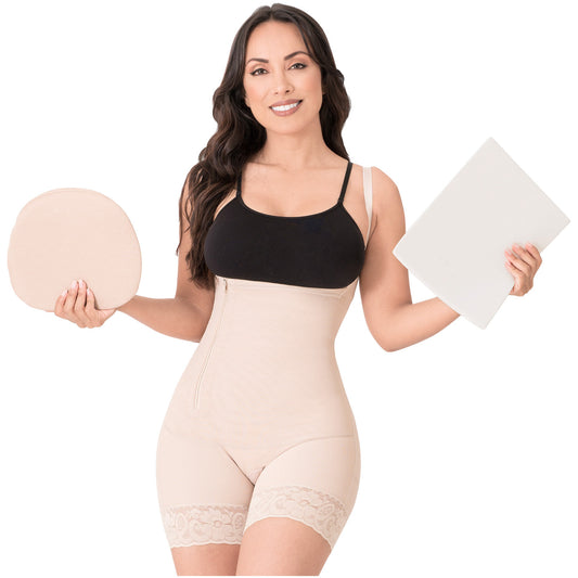 Be Shapy | Laty Rose 21111 Colombian Fajas + Post Lipo Ab Board + Abdominal Lipo Foams  | Powernet Shapewear
