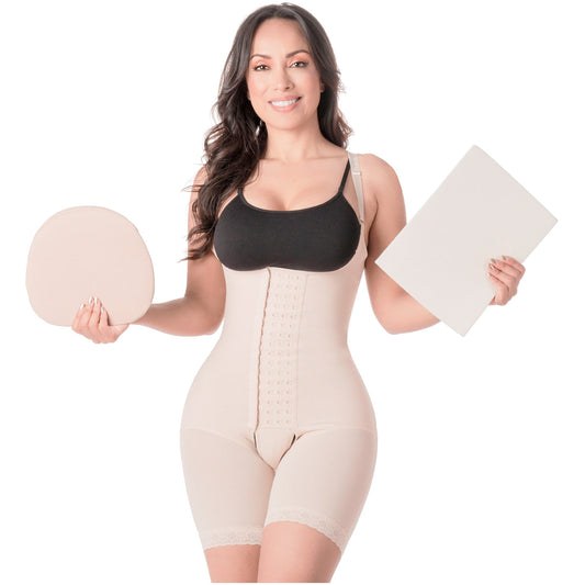 Be Shapy | MariaE 9182 Colombian Shaper Bodysuit After Surgery + Lipo Ab Board and Liposuction Foam