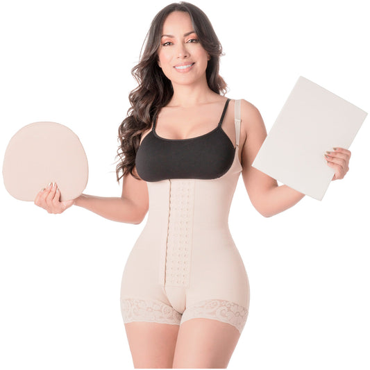 Be Shapy | MariaE 9334 Colombian Shapewear Bodysuit After Surgery + Lipo Ab Board and Liposuction Foam