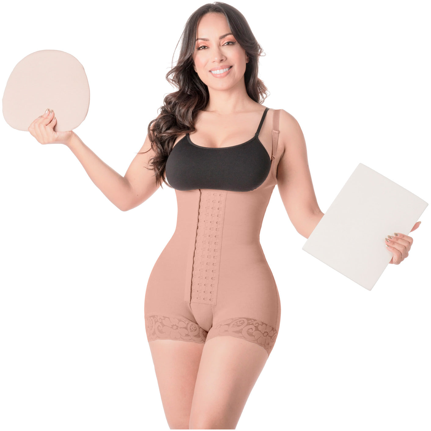Be Shapy | MariaE 9334 Colombian Shapewear Bodysuit After Surgery + Lipo Ab Board and Liposuction Foam