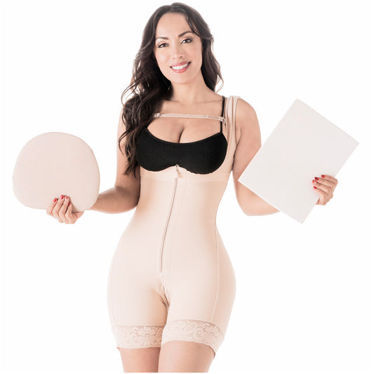 Be Shapy | Salome 0217 Women Butt Lifter Colombian Fajas + Tummy Board | After Pregnancy Girdle