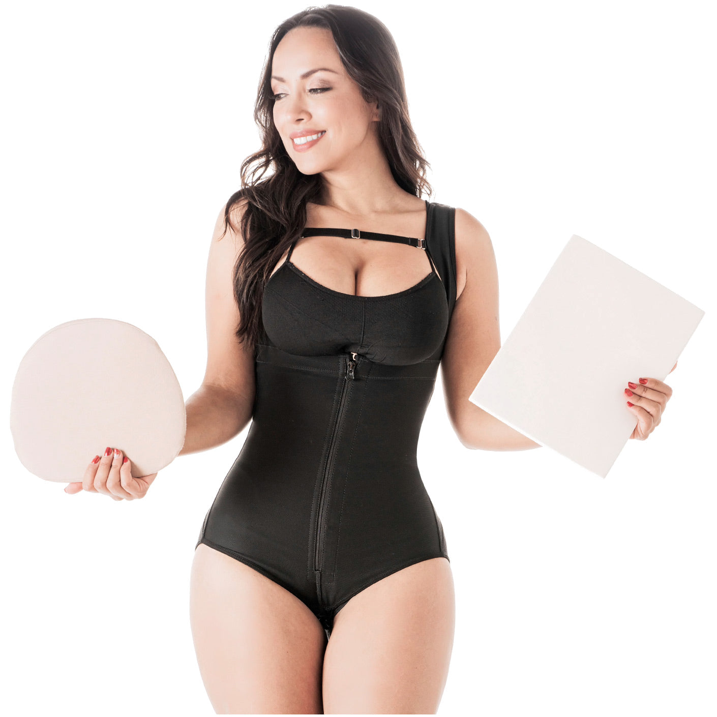 Be Shapy | Salome 0419 Women's Colombian Fajas + Liposuction Ab Board | Tummy Control and Butt Lifter Shapewear for Women