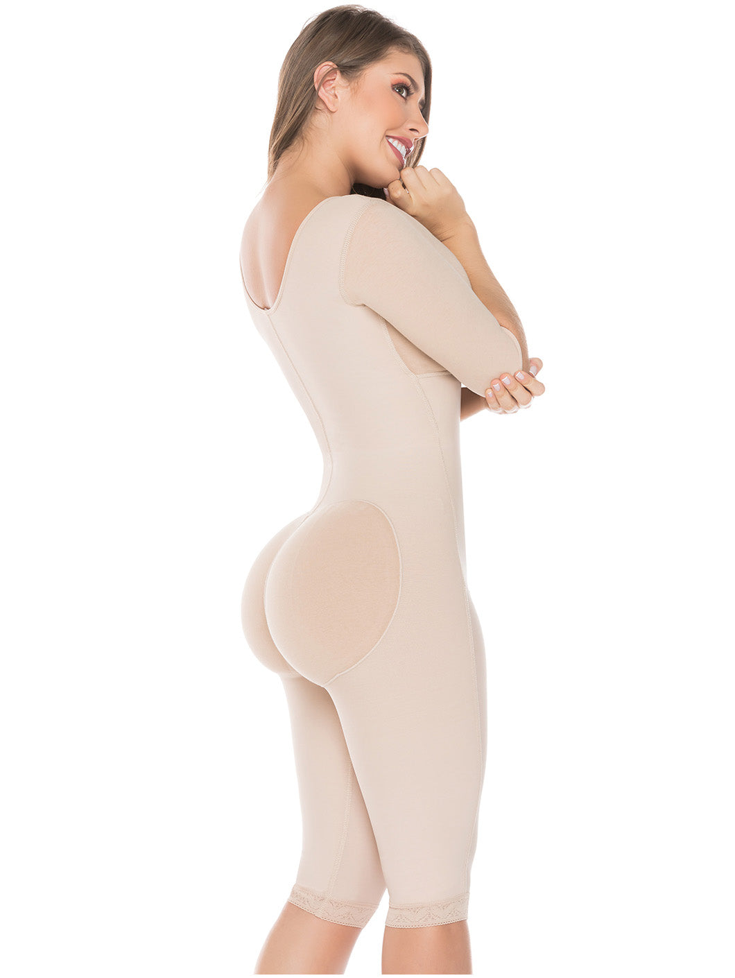 Be Shapy | Salome 0525 Postperative Colombian Fajas + Liposuction Board | Shapewear after Surgery with Sleeves