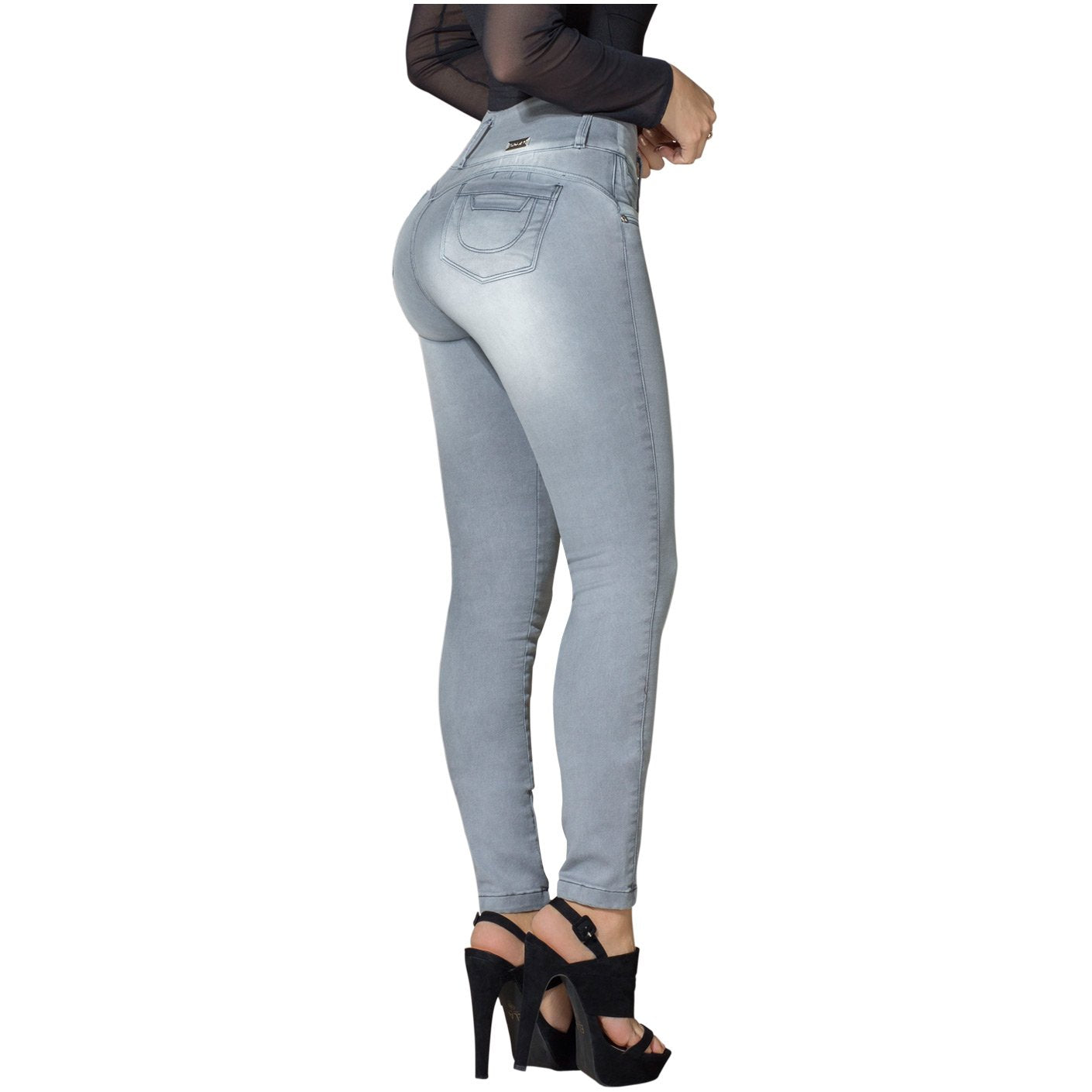 DRAXY 1316 Colombian Skinny Washed-out Butt Lifter Jeans