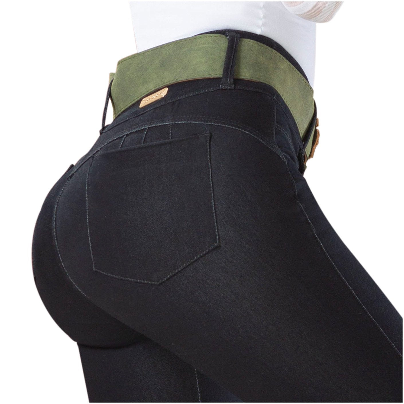 DRAXY 1324 Colombian Butt lifter Mid Rise Skinny Jeans