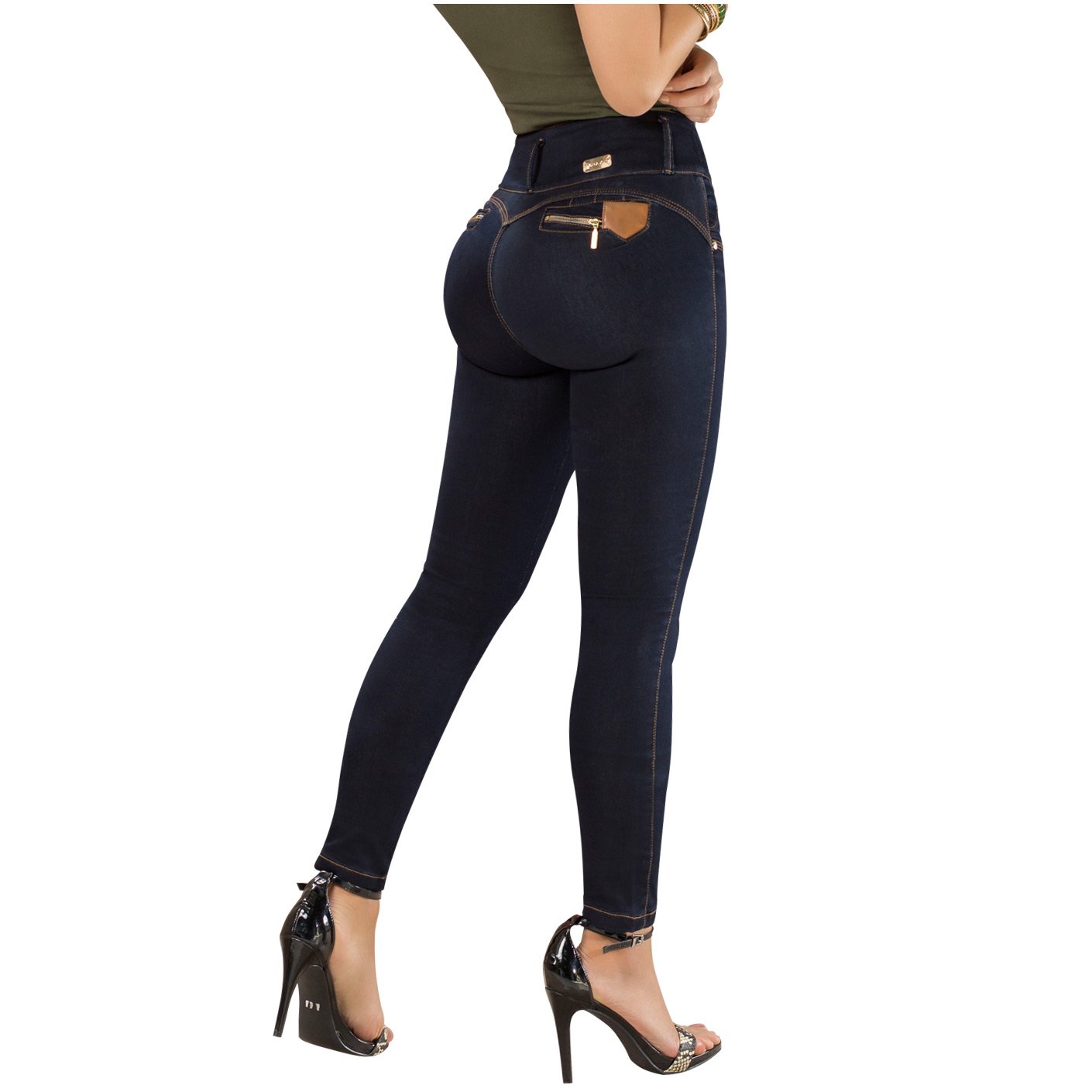 DRAXY 1329 Colombian Mid Rise Skinny Jeans
