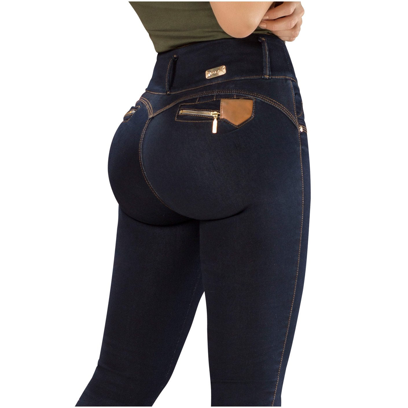DRAXY 1329 Colombian Mid Rise Skinny Jeans
