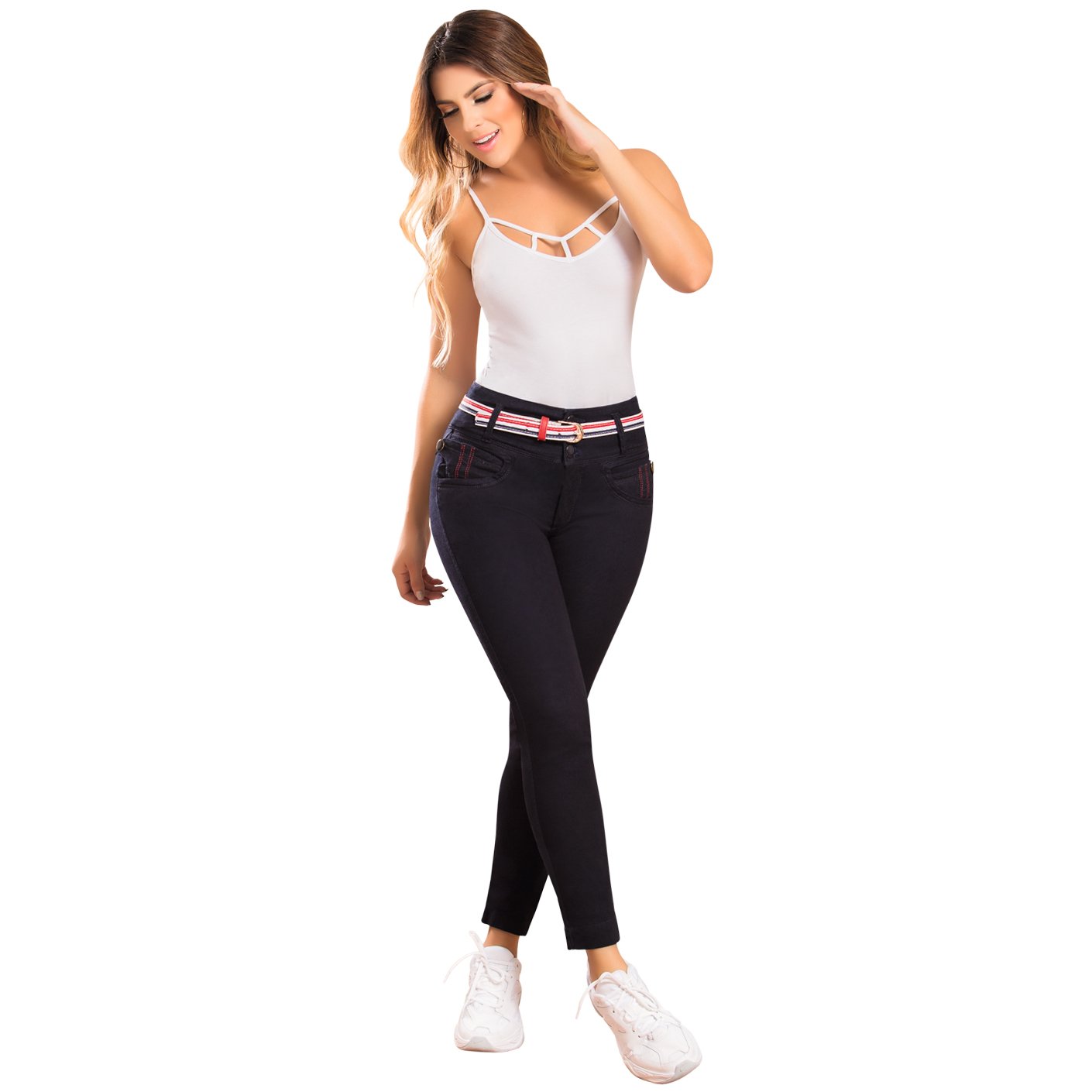 DRAXY 1330 Colombian Mid Rise Skinny Jeans