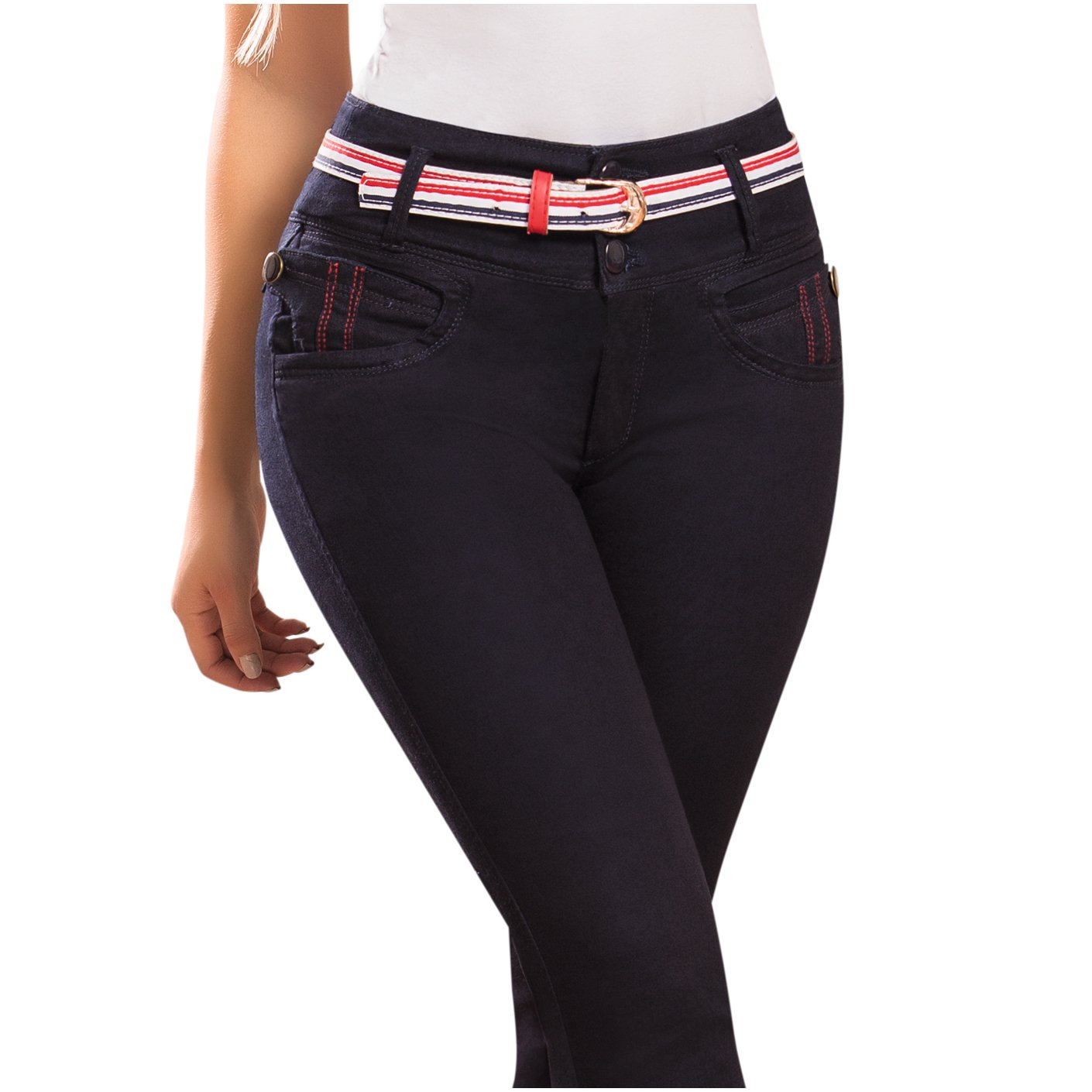 DRAXY 1330 Colombian Mid Rise Skinny Jeans