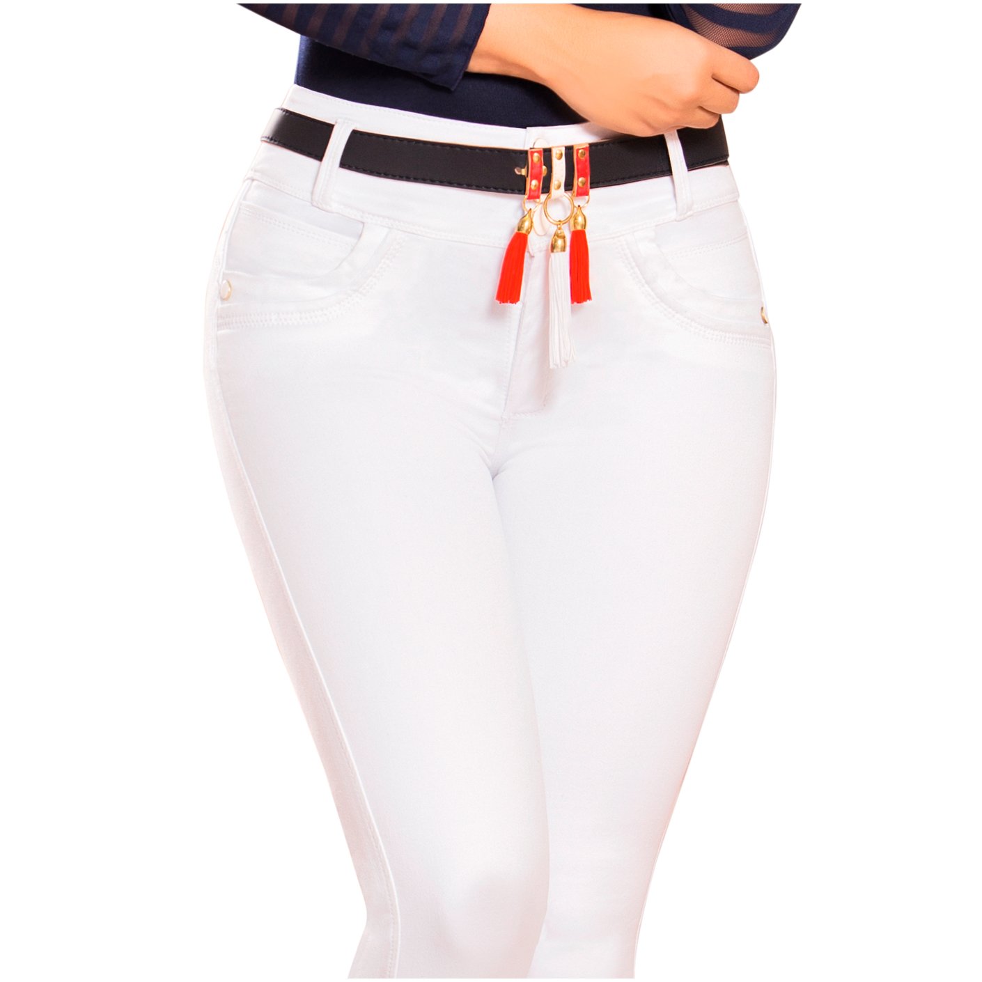 DRAXY 1337 Colombian Mid Rise Skinny Jeans
