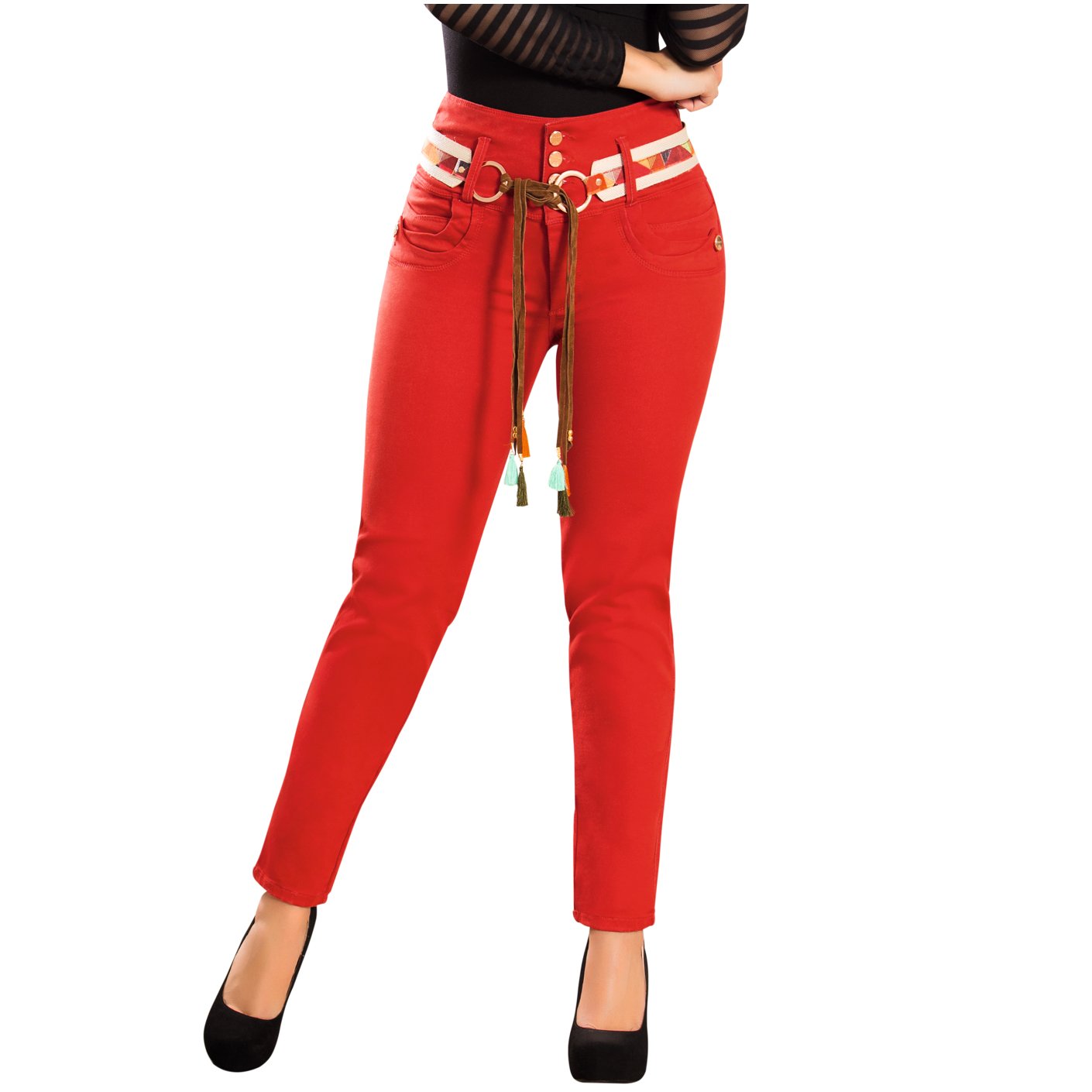 DRAXY 1345 Colombian High Waisted Skinny Jeans