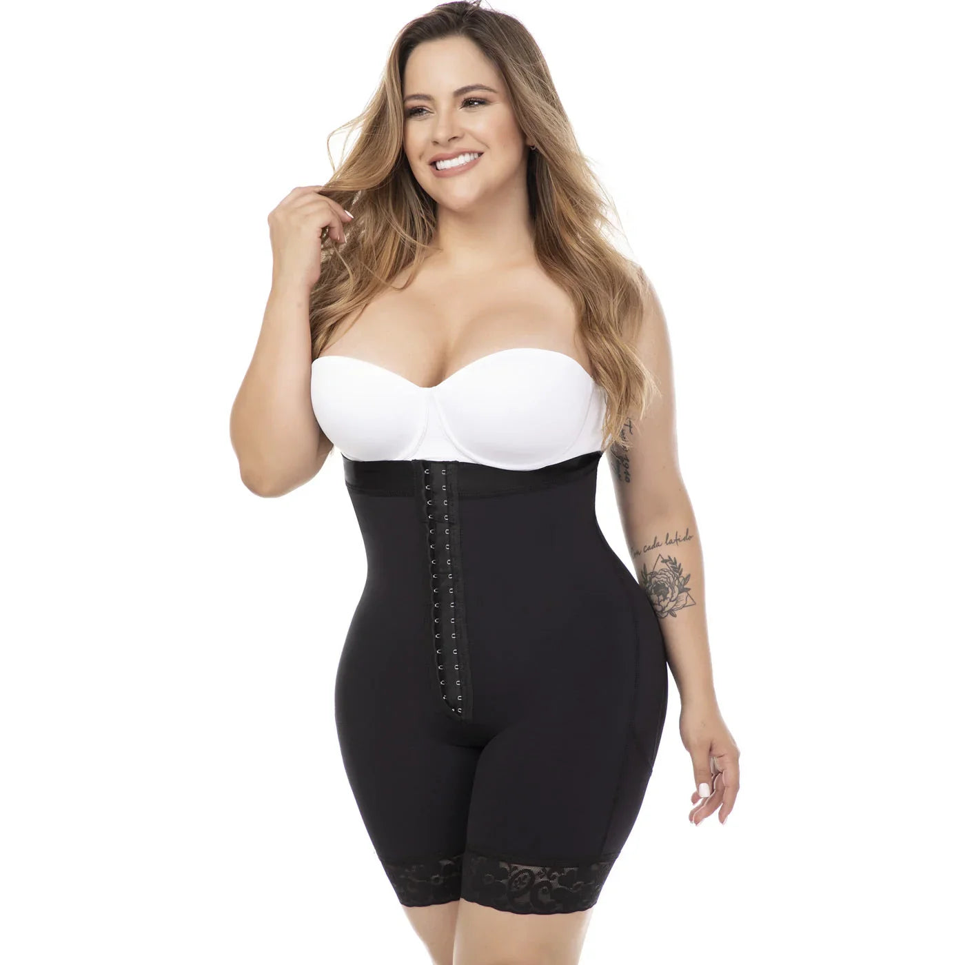 MARIAE TPD0530 Fajas Colombianas High Waisted Shaper Shorts for Women Butt Lift High Compression Front Hooks