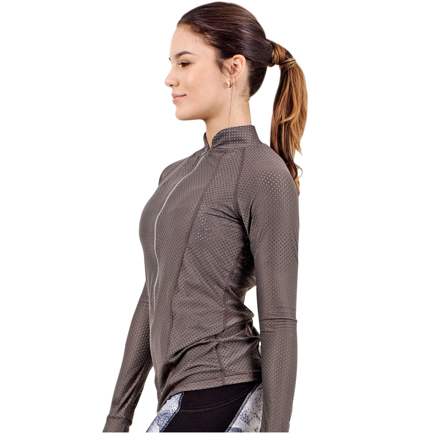 FLEXMEE 980004 | Marble Mesh Sports Jacket With Thumb Hole | Nylon