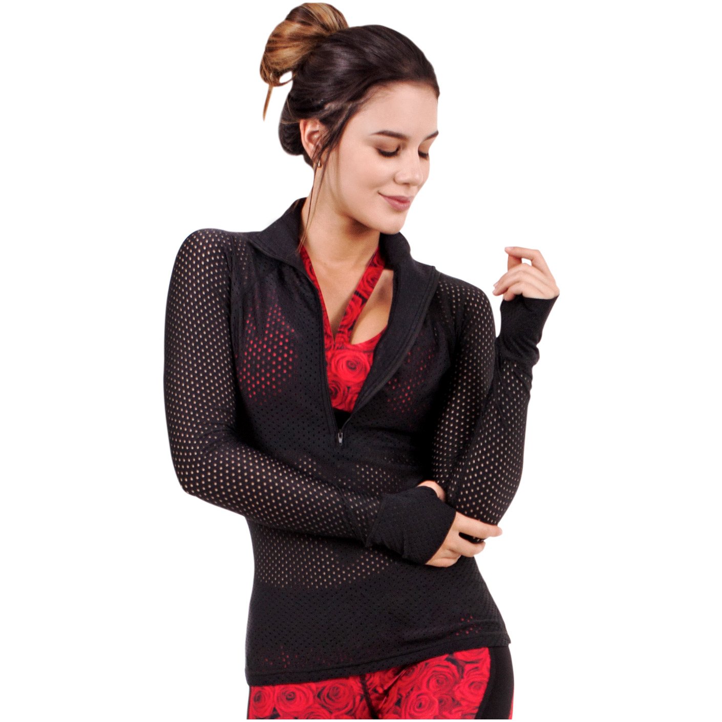 FLEXMEE 980005 Luxury Net Jacket With Thumb Hole | Nylon