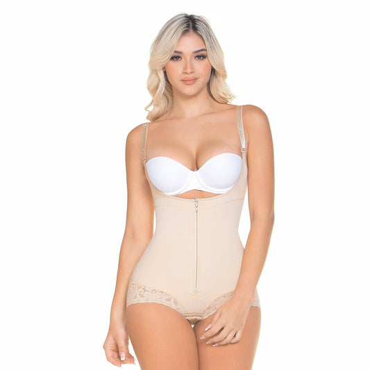 Fajas MariaE FU120 Fajas Colombianas after Tummy Tuck & Lipo Compression Garment | Open Bust Postpartum Girdle
