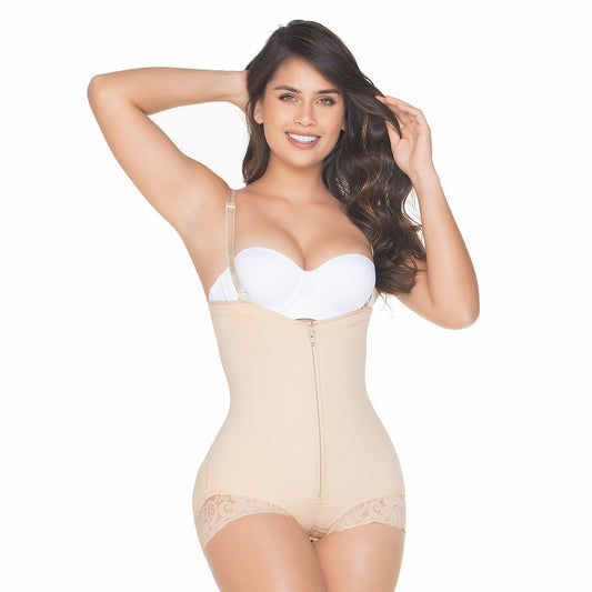 Fajas MariaE FU121 Fajas Colombianas Post Surgery Compression Garment | Tummy Tuck & Lipo Thong Body Shaper