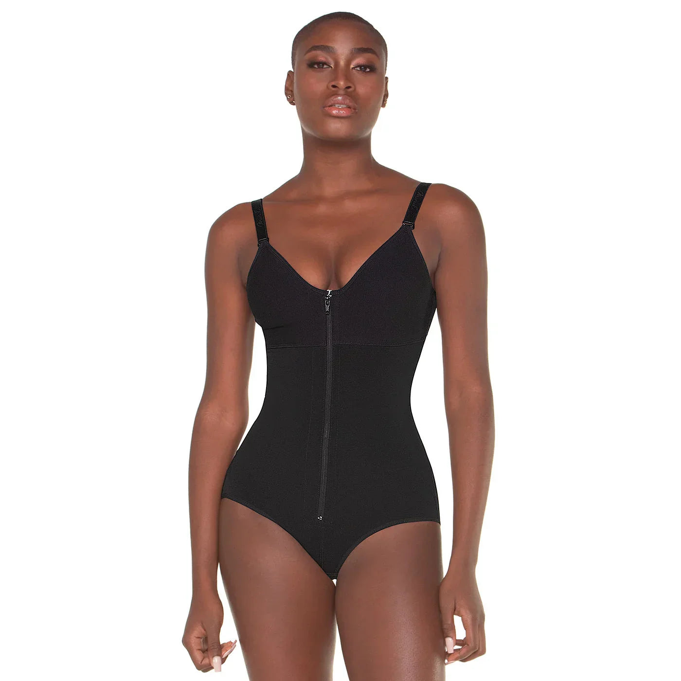 MARIAE FPF2610 Faja Colombiana Pospartum & Daily Use Hiphugger Shapewear Bodysuit with Built-Bra