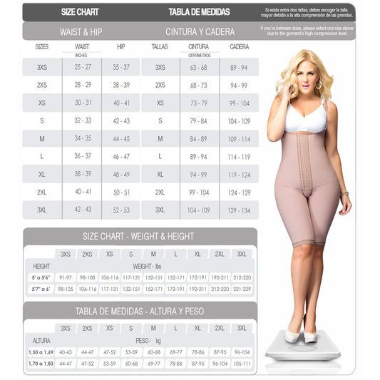 Fajas DPrada 52 Full Body Shaper with Bra