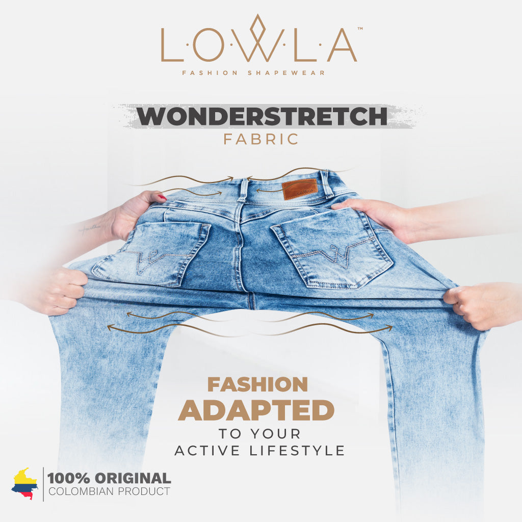 LOWLA 212601 | High Rise Butt Lift Skinny Colombian Jeans Colombianos with Removable Pads