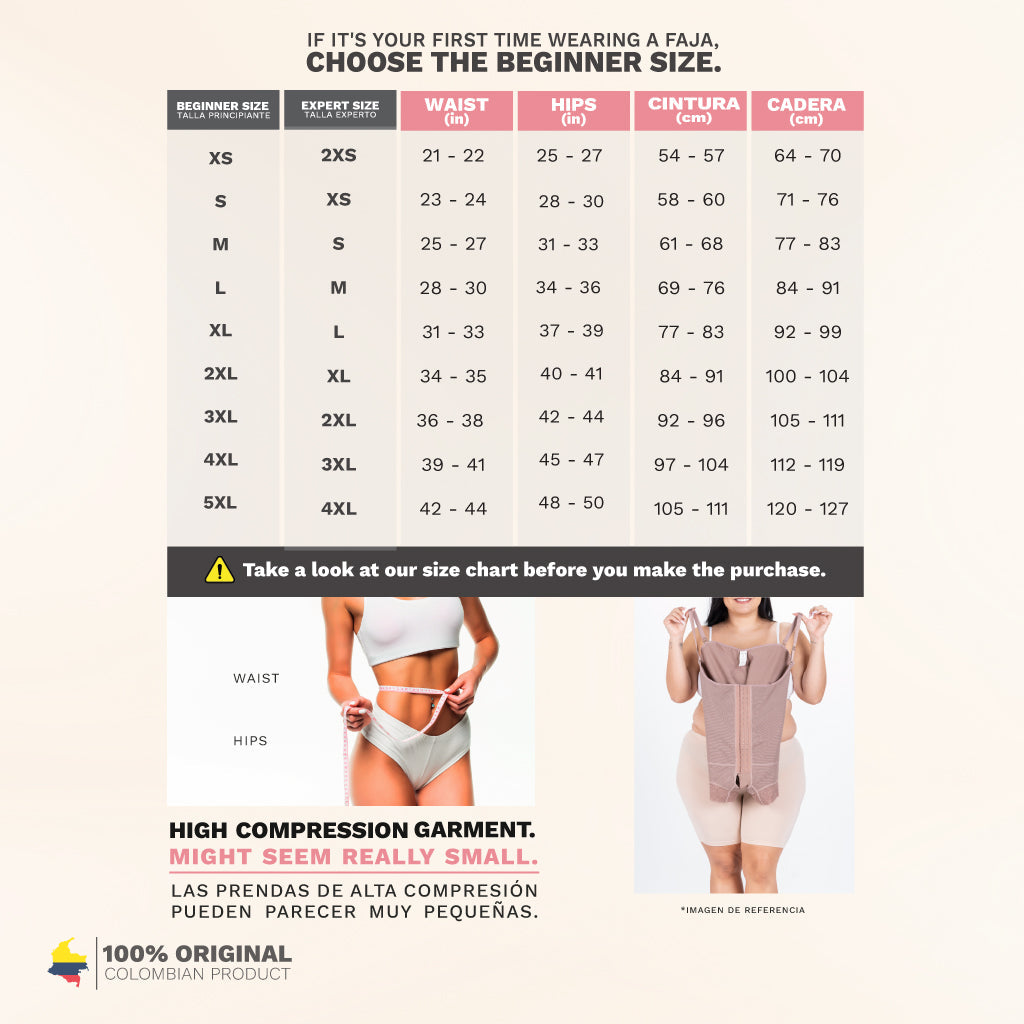 Everyday Use & Postpartum Girdle Open Bust & Butt Lifters Fajas Laty 21111