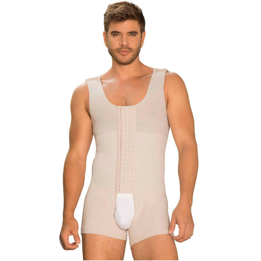 Fajas MariaE 8128 Post Surgery Stage 2 & Daily Use Colombian Faja for Men | Powernet