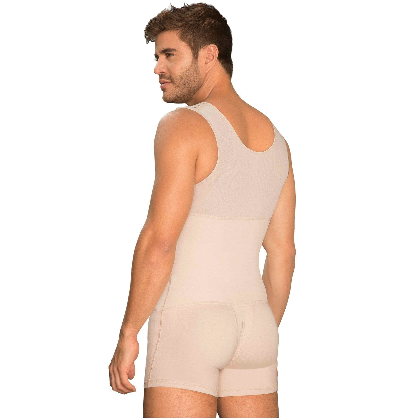 Fajas MariaE 8128 Post Surgery Stage 2 & Daily Use Colombian Faja for Men | Powernet