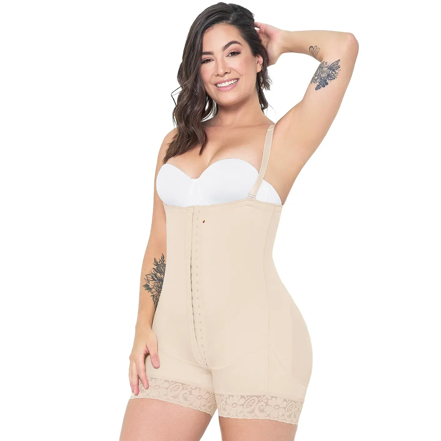 MARIAE FBD9530 Stage 2 Faja Colombiana Postparto After Tummy Tuck Mid Thigh & Open Bust