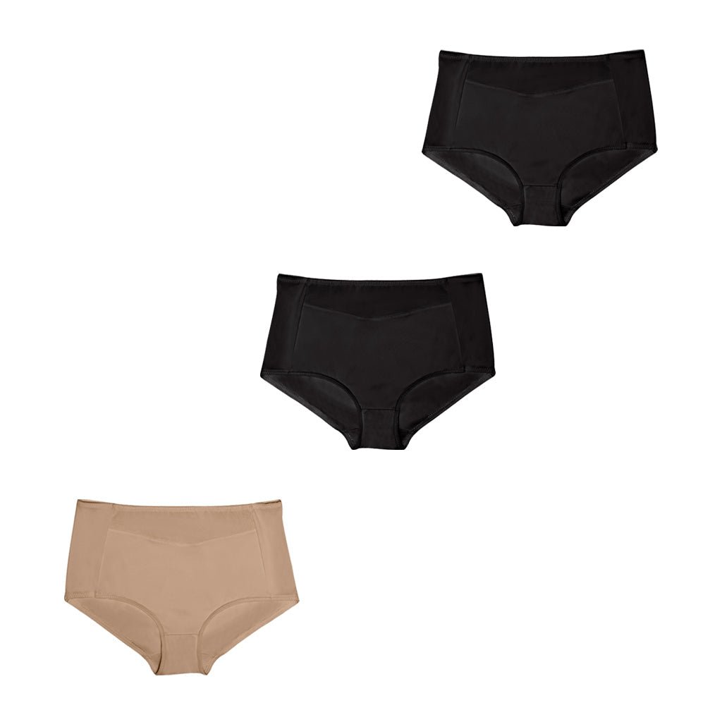 Daily Use Under Wear 3-Pack Seamless Slim Panties Shapewear High Waist Sonryse SP645NC