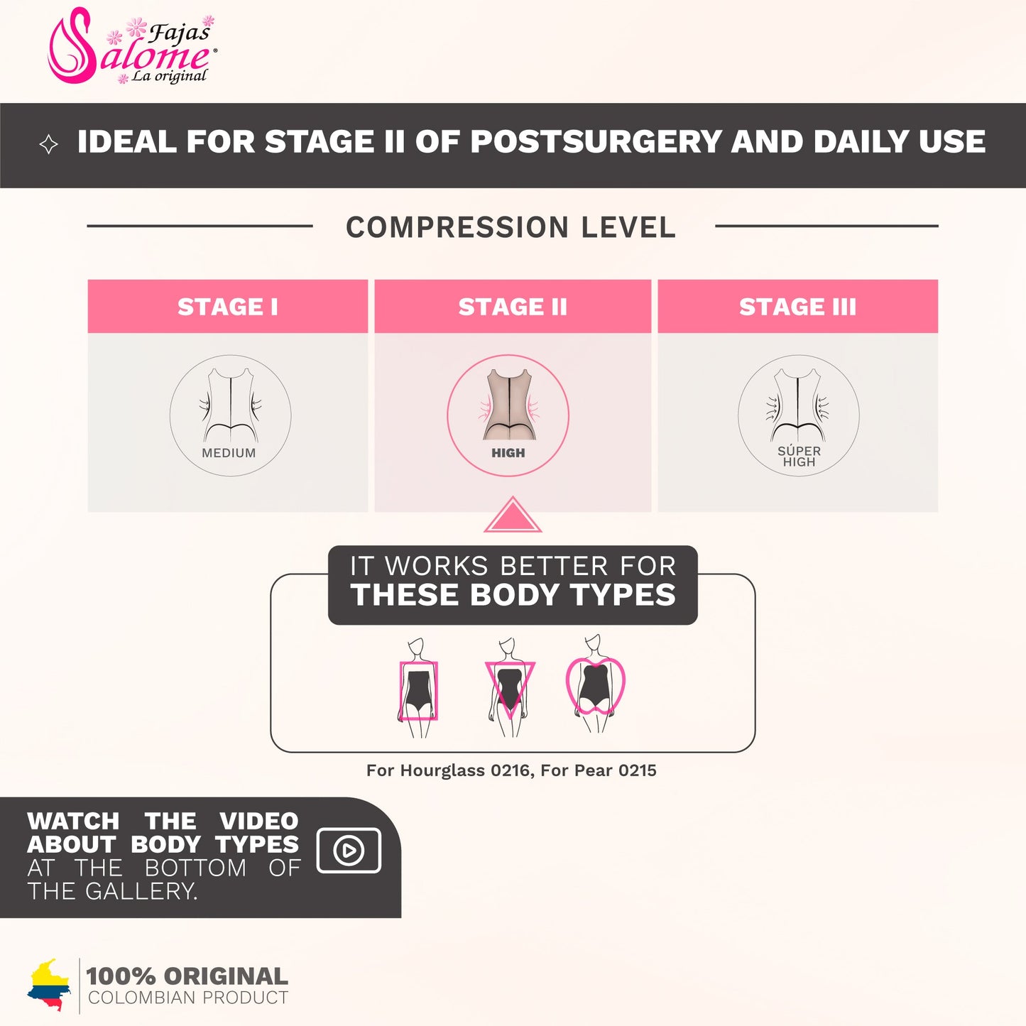 Fajas Salome 411 | Fajas Colombianas Open Bust Panty Shapewear Bodysuit | Post Surgery & Daily Use Body Shaper