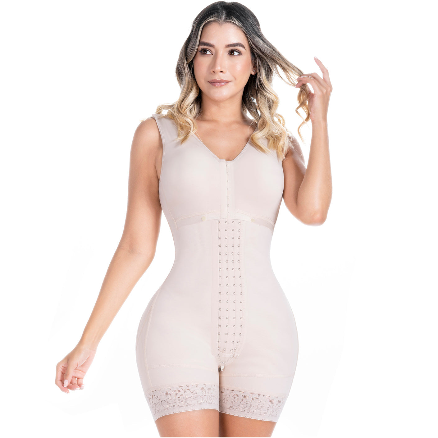 Fajas Sonryse 084 | Postpartum Colombian Girdle with Bra | Stage 2 Post Surgery Body Shaper