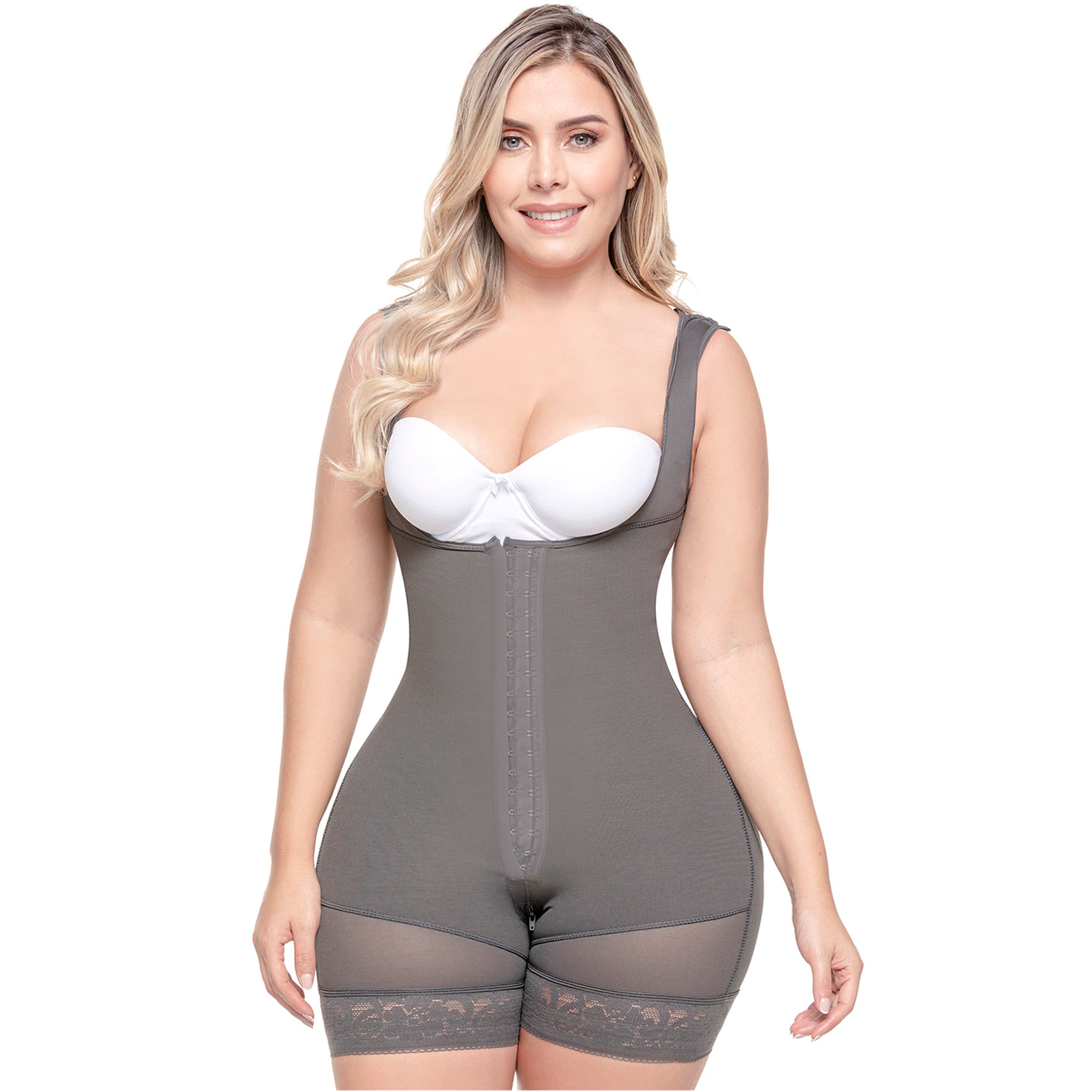 Liposuction Post-Surgery Faja with Zippered crotch, Open bust, Medium compression Sonryse 211BF