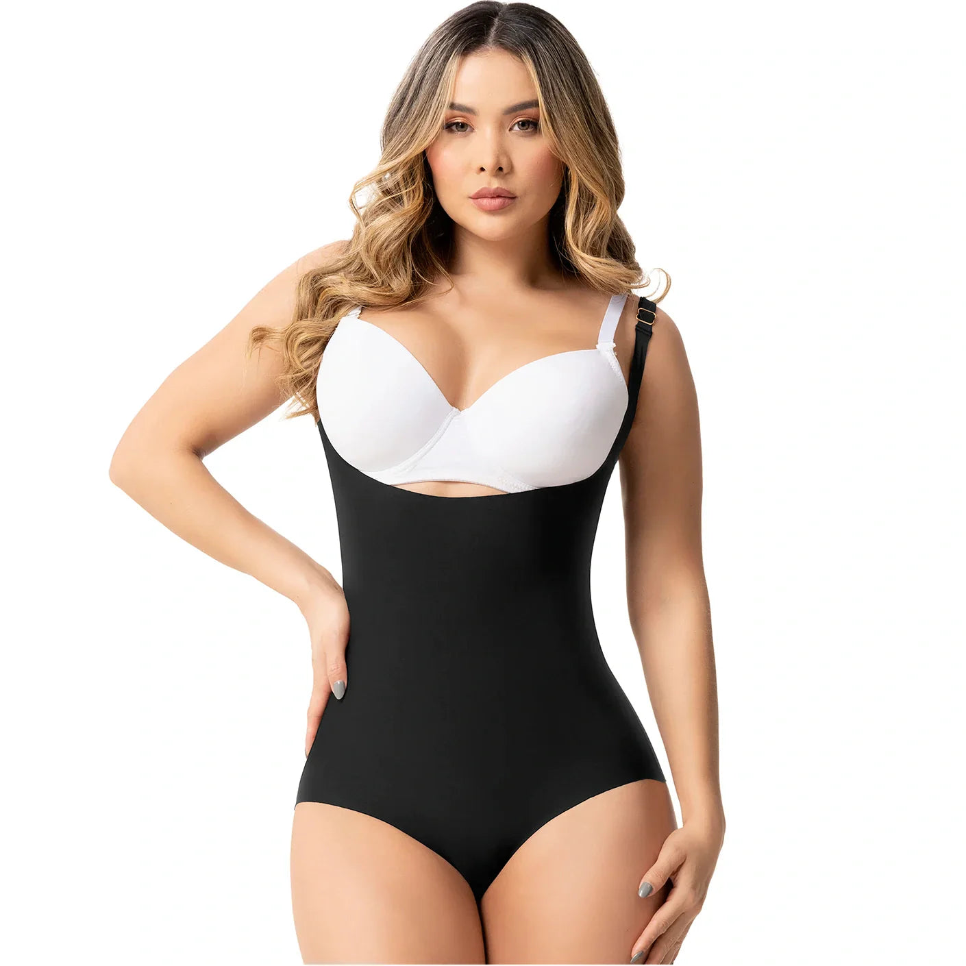 Sonryse SP45NC Tummy Control Panty Shapewear Open Bust Bodysuit
