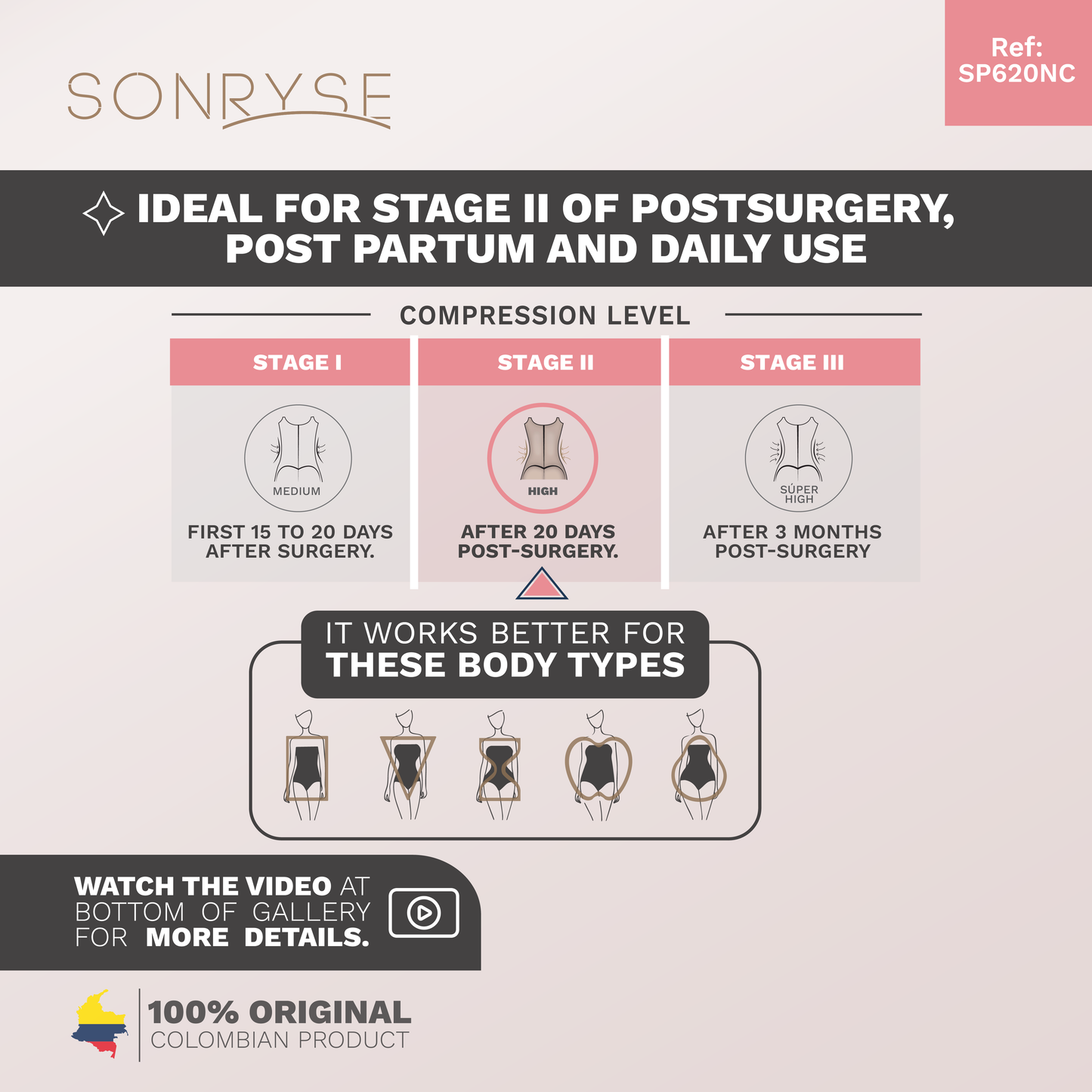 Daily Use Under Wear 3-Pack Tummy Control Mid Rise Shapewear Seamless Shaping Panties Sonryse SP620NC