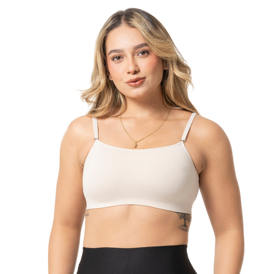 Seamless Thin Strap Bra | Sport Top Bralette, No Underwire