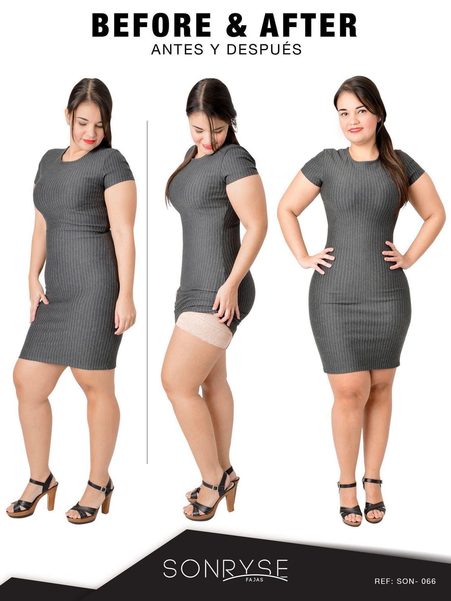 Postpartum Natural-birth Faja Open bust Short length & Medium compression | Stage 2 Sonryse 066BF