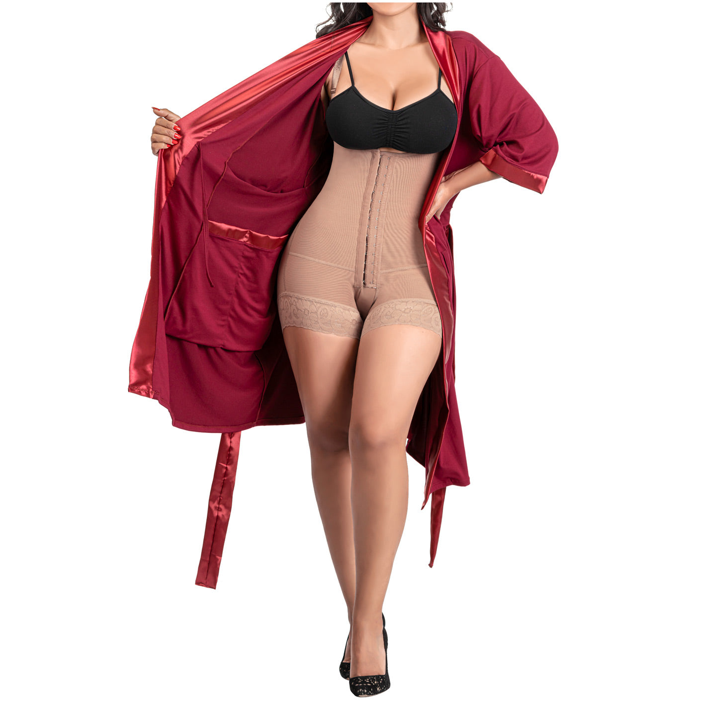 Be Shapy | Fajas Colombianas Post Surgery Stage 1 and 2 Op Shapewear + After Surgery Pajamas Bundle