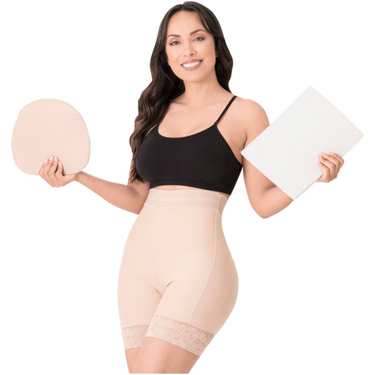 Be Shapy | Salome 0218 Colombian Body Shaper Shorts + Ab Board Liposuction + Abdominal Lipo Foams
