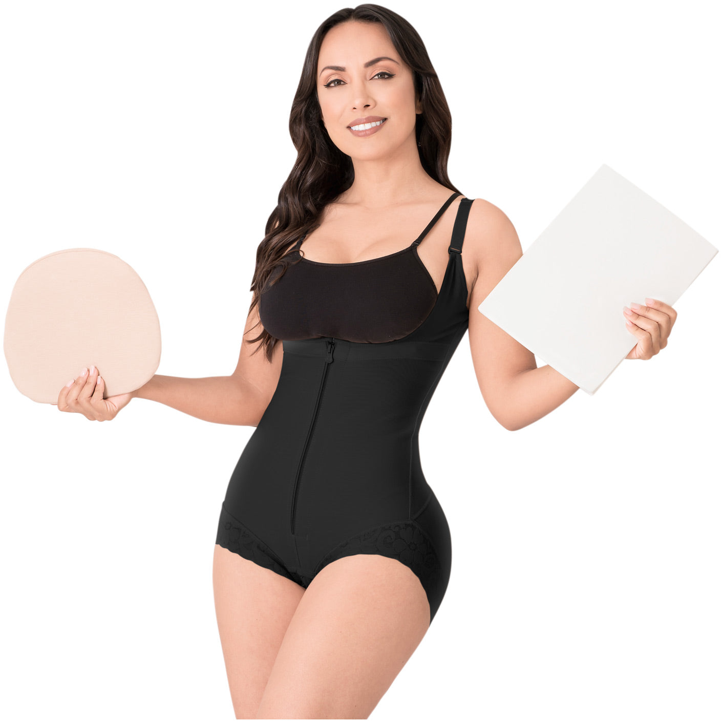 Be Shapy | Salome 0413 Colombian Fajas for Women + Liposuction Ab Board | Butt Lifter and Tummy Control Shapewear for Women