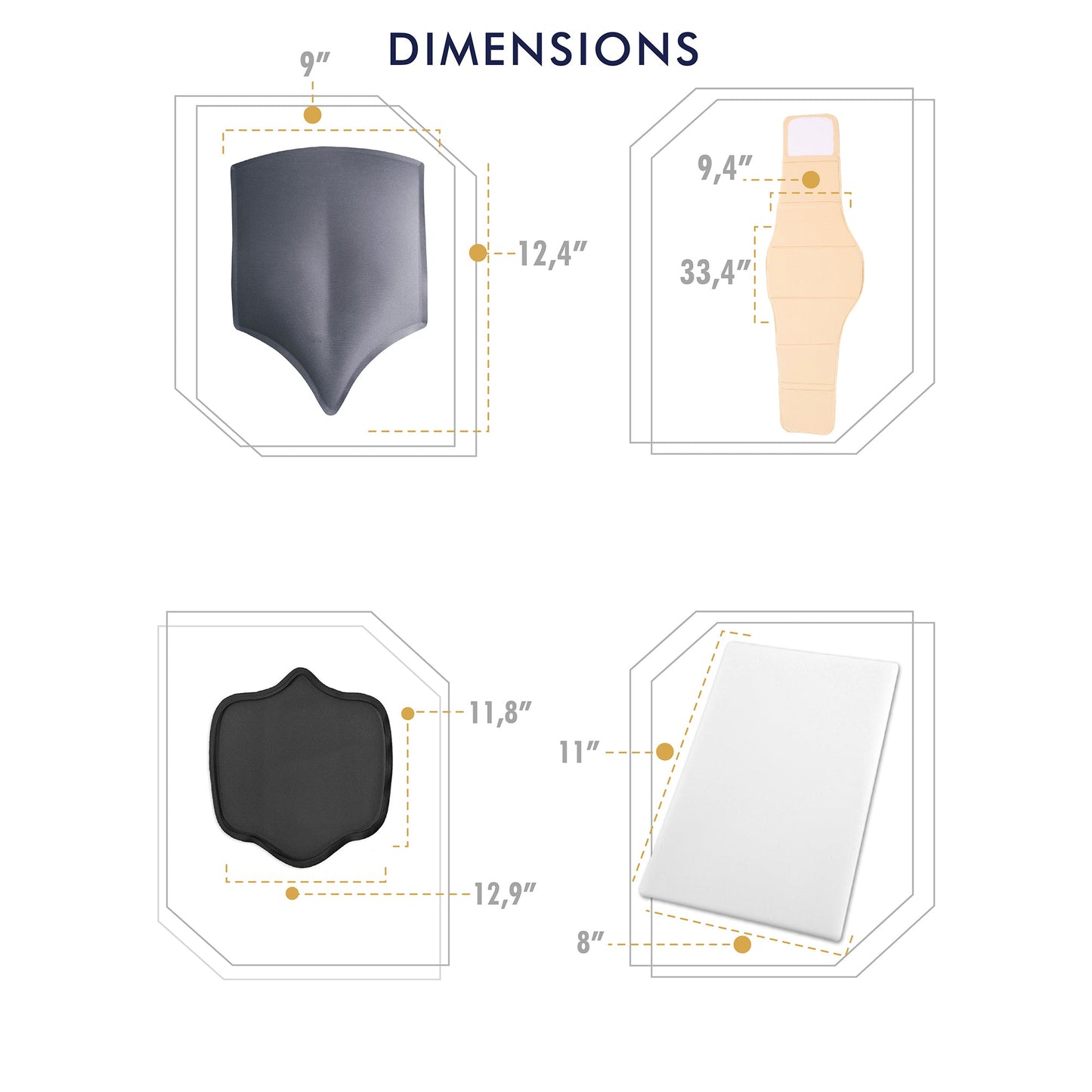 Be Shapy | M&D 0105 Ab Board + Post Liposuction Foam | Back Board after Lipo