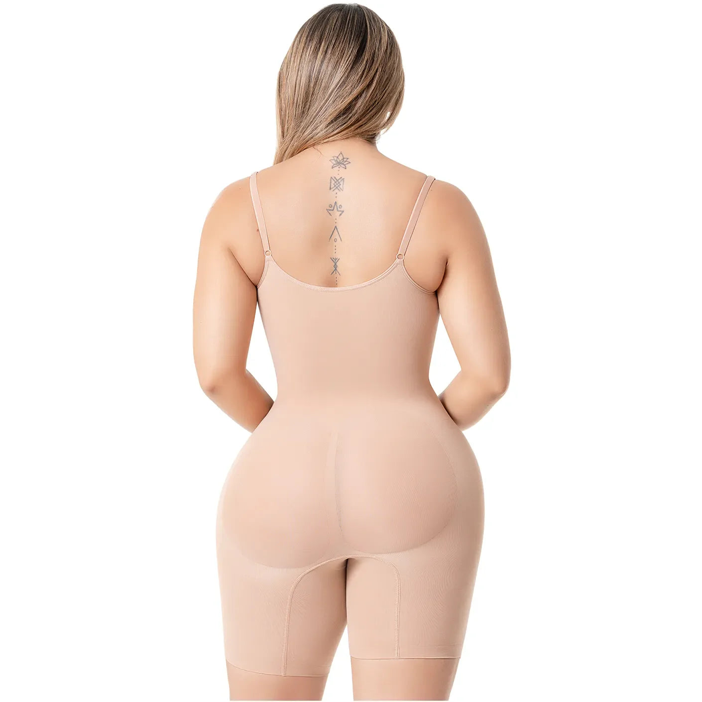 Seamless Mid-Thigh Bodysuit | Butt Lifting Full Body Shaper